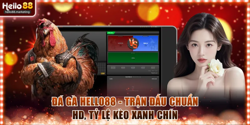 Đá Gà Hello88 - Trận Đấu Chuẩn HD, Tỷ Lệ Kèo Xanh Chín