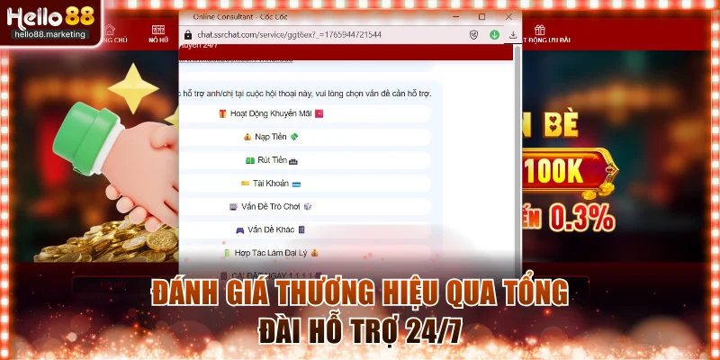Đánh giá thương hiệu qua tổng đài hỗ trợ 24/7
