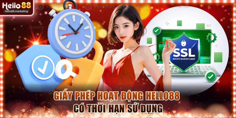 Giấy phép hoạt động Hello88 có thời hạn sử dụng