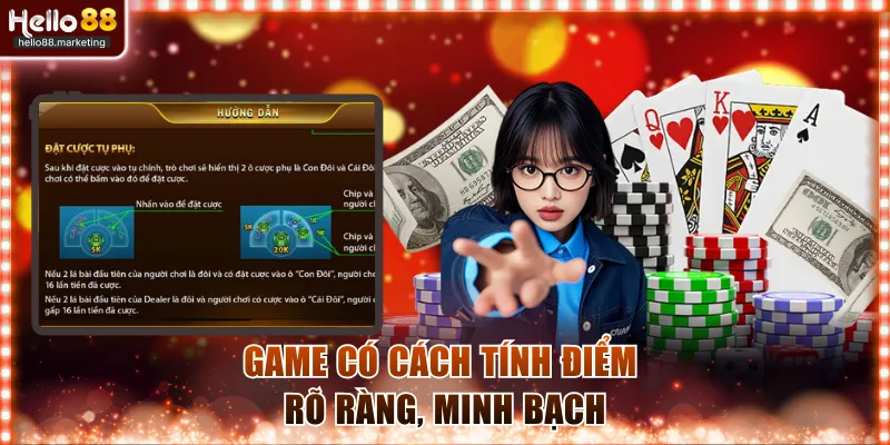 Quy tắc tính điểm được quy định rõ ràng 