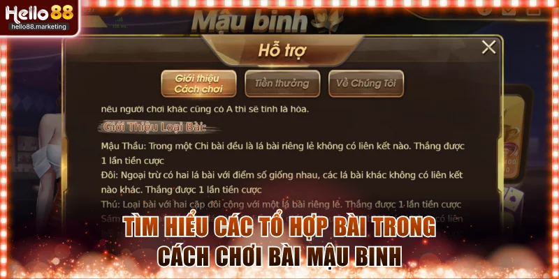 Tìm hiểu các tổ hợp bài trong cách chơi bài Mậu Binh
